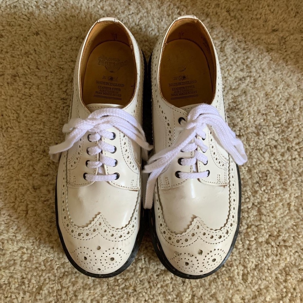 dead stock white platform doc martens